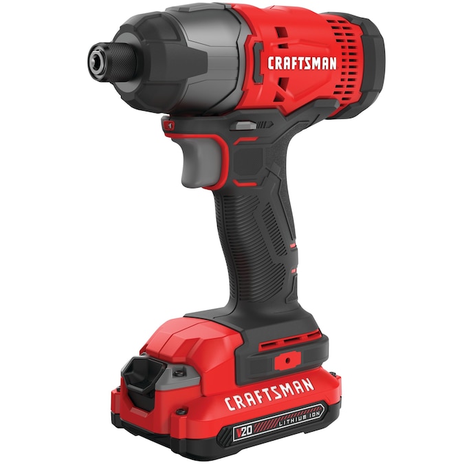 CRAFTSMAN V20 20-volt Max Cordless Impact Driver (2-Batteries Included, Charger Included)