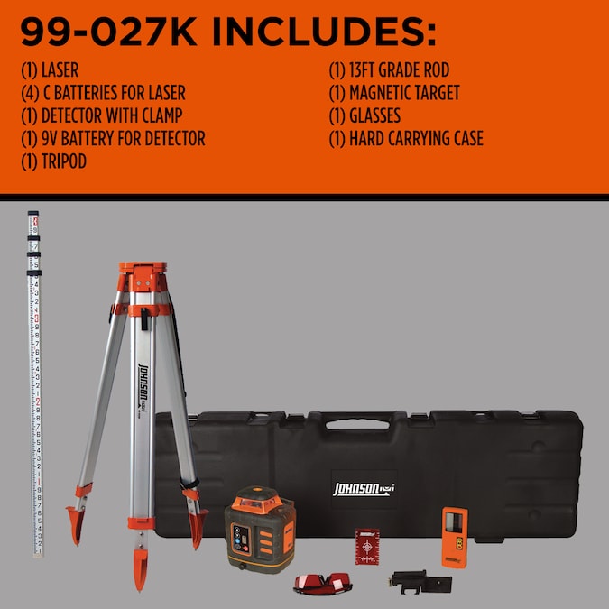 Johnson Level 200-ft Red Self-Leveling Rotary Laser Level - Image 3