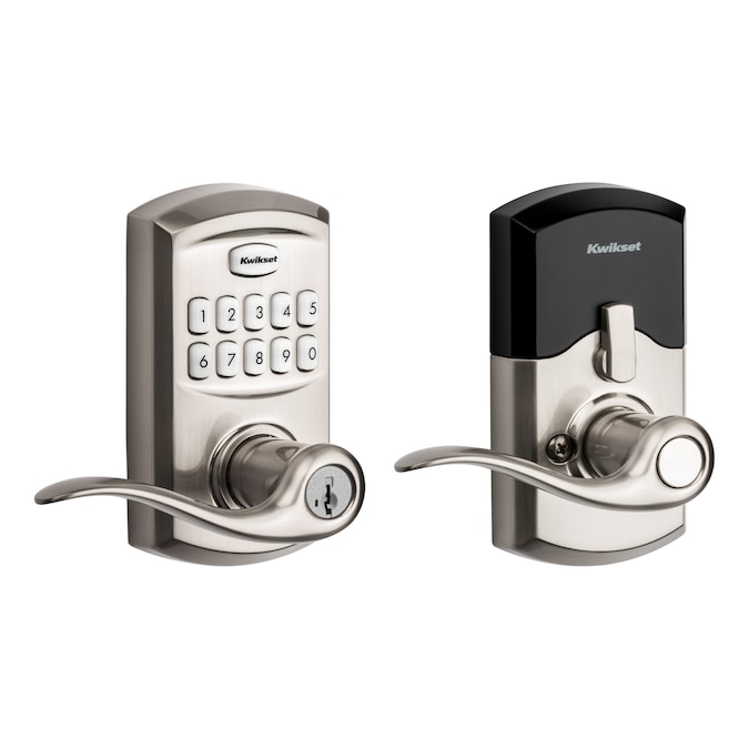 Kwikset SmartCode 917 Satin Nickel Electronic Handle Smartkey with Keypad
