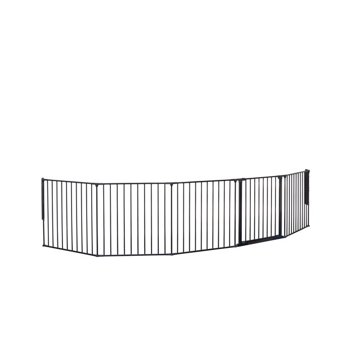 BabyDan 138-in x 28-in Hardware Mounted Black Metal Safety Gate