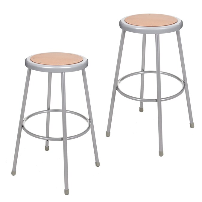 Hampden Furnishings Flynn 30-inch Gray Work Seat Stool (2-Pack) - Versatile, Durable, and Comfortable with 500 lbs. Weight Capacity