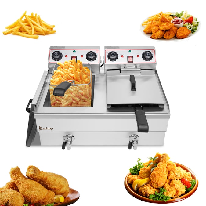 Winado 16.9-Quart Dual Zone Non-stick Deep Fryer - Image 2