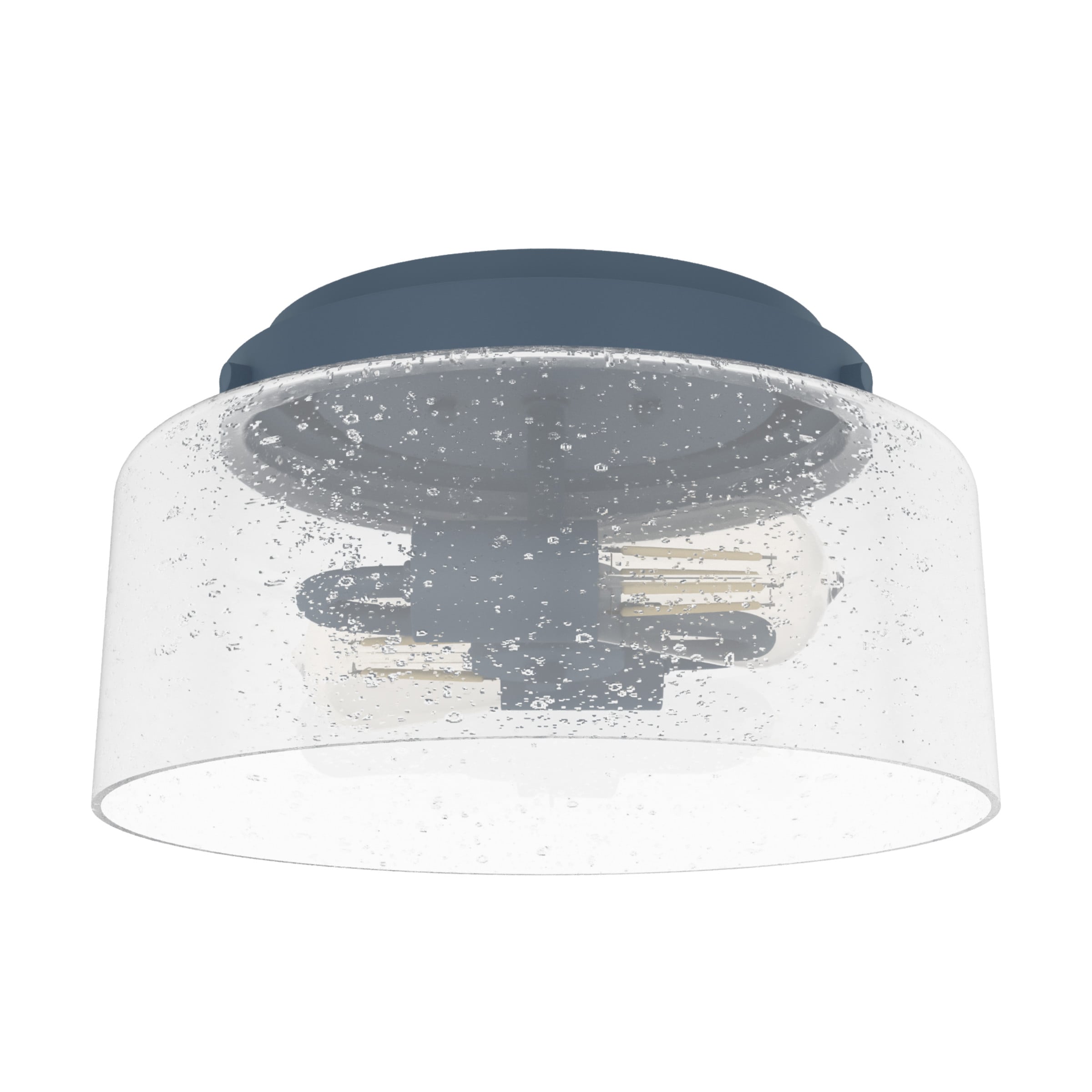 Hartland 2 -Light 11.5-in Matte Blue Flush Mount Light