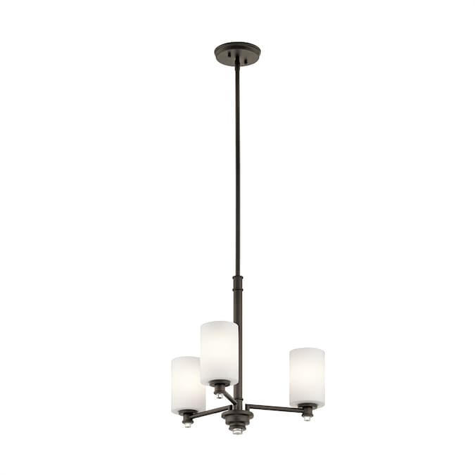Kichler Joelson 3-Light Bronze Transitional Led, Dry rated Chandelier