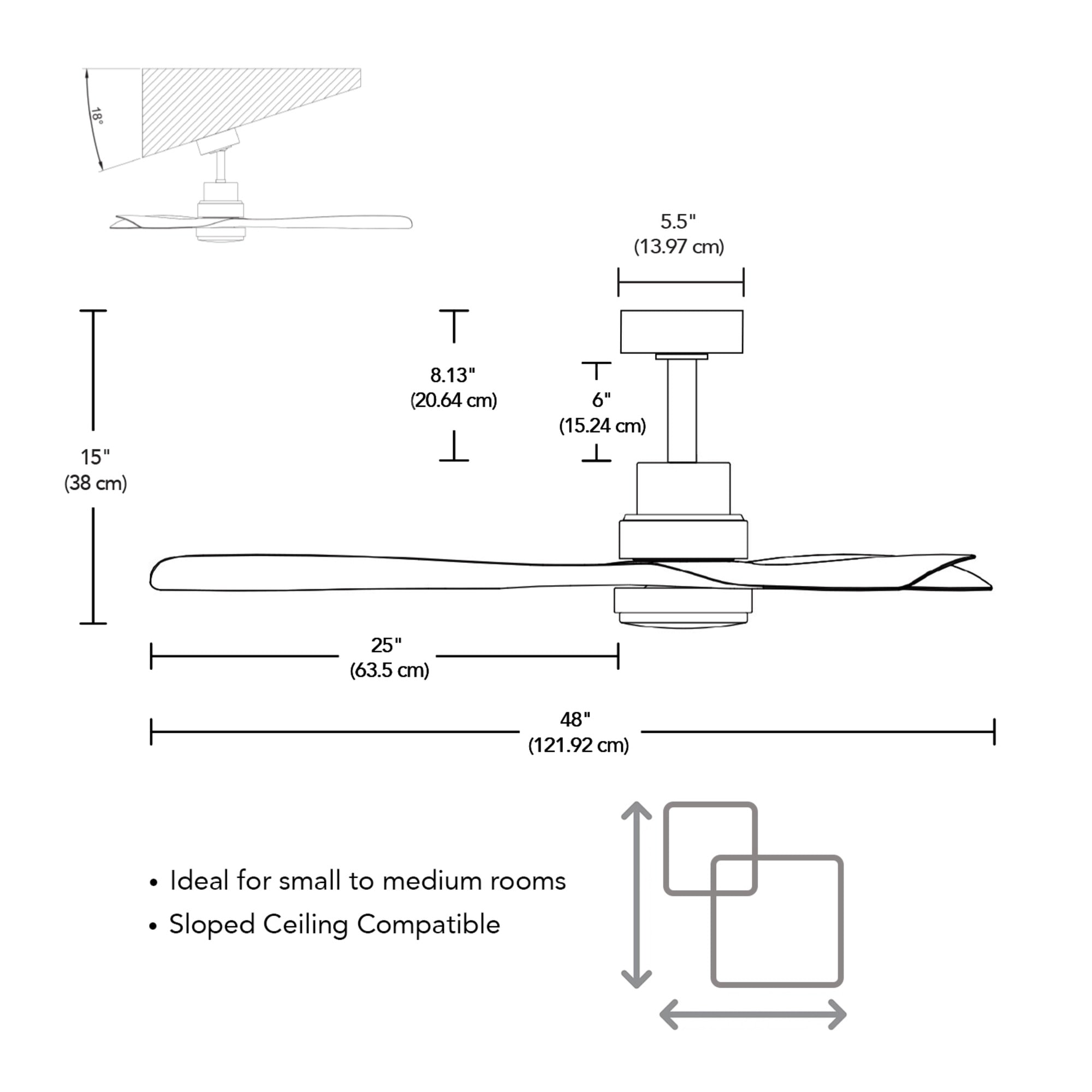 Nashville 52-in Color-Changing Smart Matte Black with Faux Wood Blades Ceiling Fan With Light - Remote Included ( 3 -Blade ) - Image 4