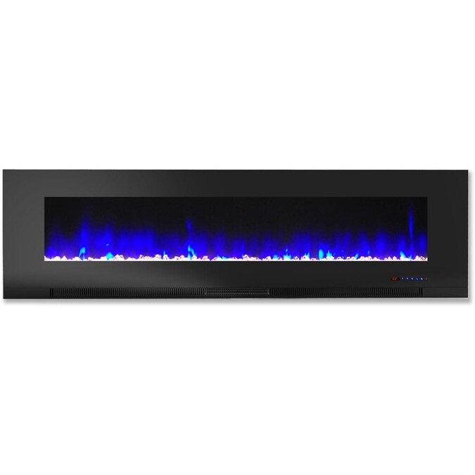 Cambridge 60-in W Black Fan-forced Flat Wall Electric Fireplace with Remote Control Included - Image 3