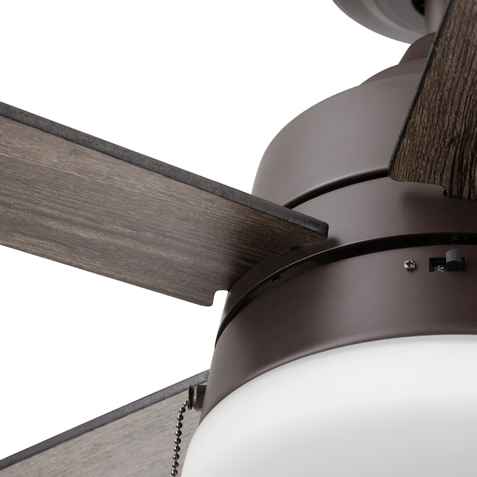 Harbor Breeze Kennerly 44-in Bronze with Gray Wash/Cocoa Blades LED Indoor/Outdoor Ceiling Fan with Light (5-Blade) - Image 14