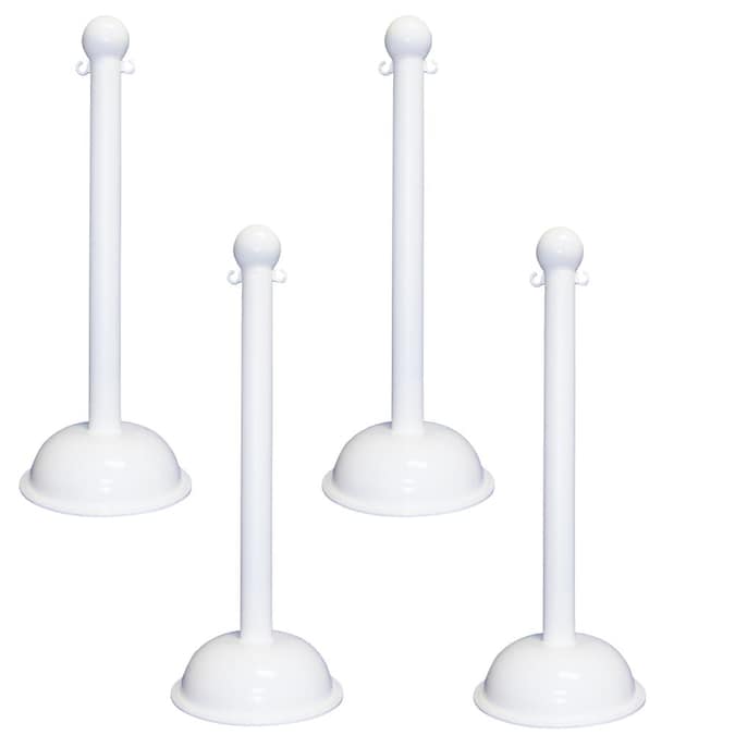 Mr. Chain White Heavy Duty Stanchion (4-pack)