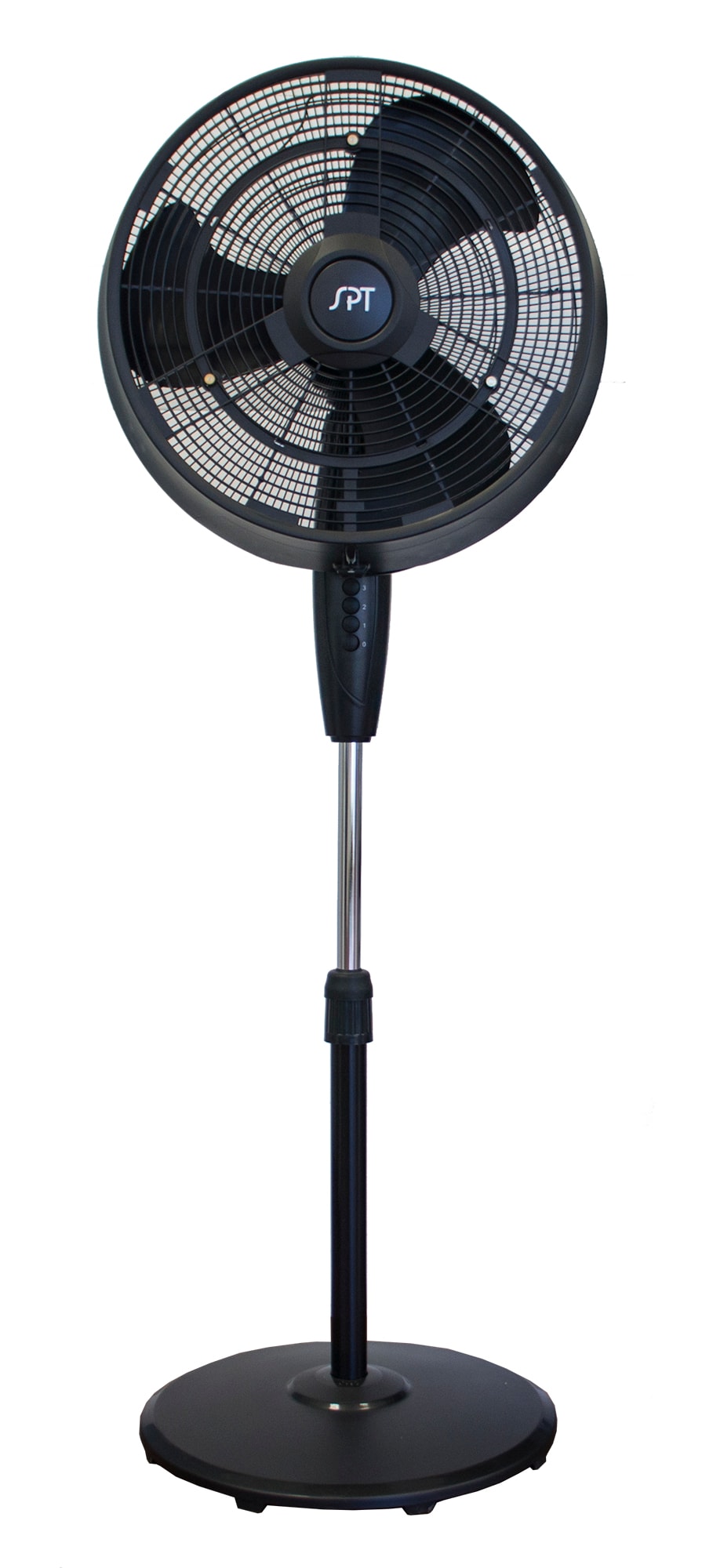 18-Inches 120 -Volt 3 -Speed Indoor/Outdoor Black Oscillating Misting Pedestal Fan
