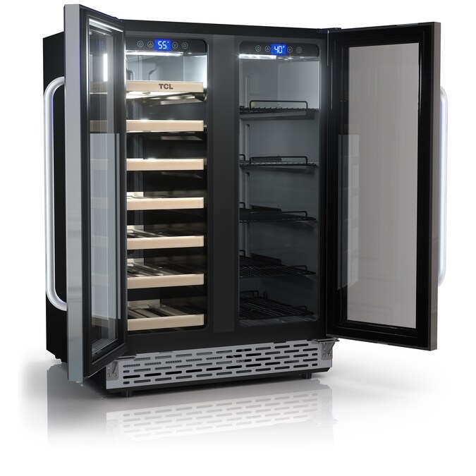 TCL 13.6-in W 18 -Bottles Stainless Steel Freestanding Indoor Wine Cooler - Image 12