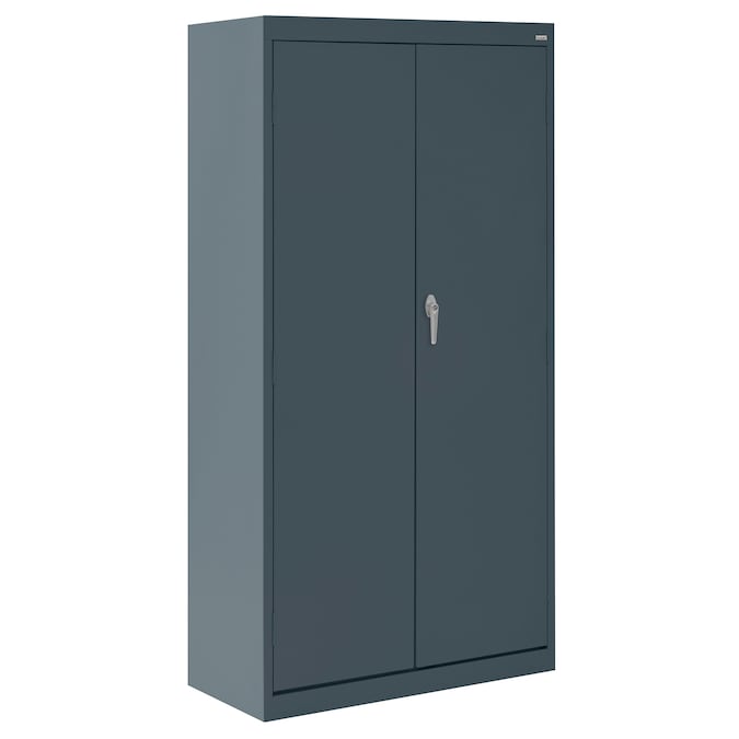 Sandusky 30-in W x 66-in H x 18-in D Freestanding Steel Garage Cabinet in Gray