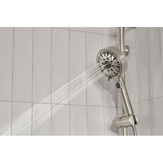 Peerless Precept Brushed Nickel Multi-function Round Bathtub and Shower Faucet Valve Included - Image 4