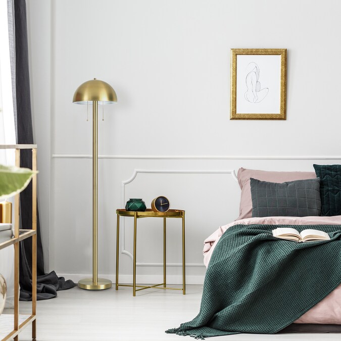 Globe Electric 60.1-in Matte Brass Floor Lamp - Image 6