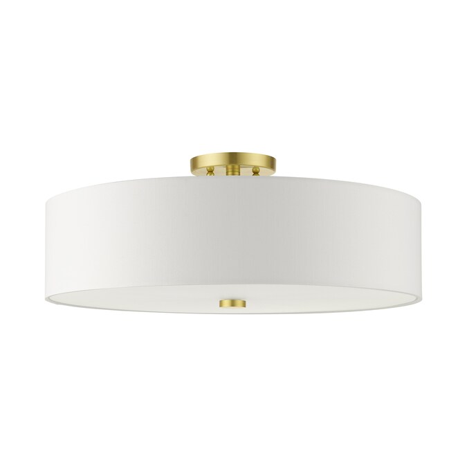 Livex Lighting Meridian 5-Light Satin Brass Semi mount light - Image 2