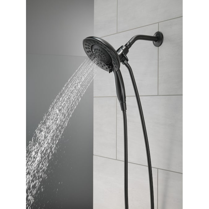 Delta Saylor Matte Black 6.81-in Round Dual/Combo Shower Head 1.75-GPM (6.6-LPM) - Image 13