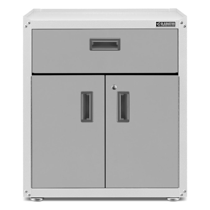 Gladiator 28-in W x 31-in H x 18-in D Freestanding Steel Garage Cabinet in White