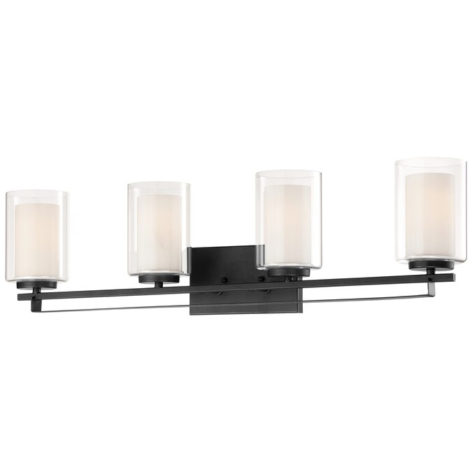 Minka Lavery Parsons Studio 32.5-in 4-Light Matte Black Modern/Contemporary Vanity Light