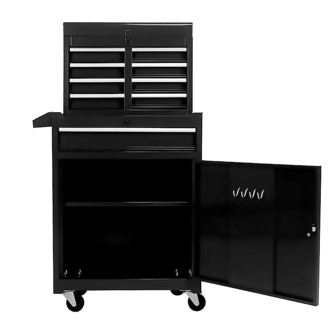 Runesay Top Tool Chests 11-in W x 47.25-in H 5-Drawer Steel Tool Chest (Black)