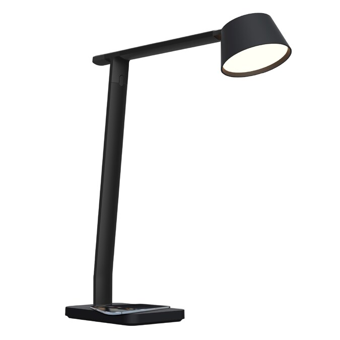 BLACK+DECKER 17.32-in Adjustable Black Touch Desk Lamp with Shade