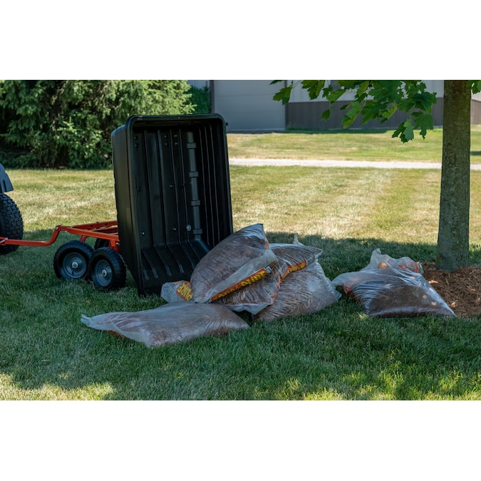 Agri-Fab Push / Tow Carts 10-cu ft Poly Yard Cart - Image 3