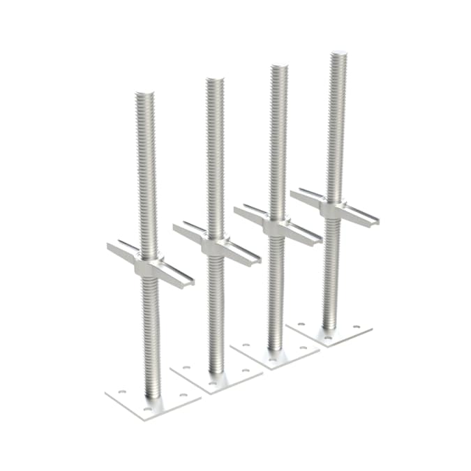Build Frames Steel 24-in Leveling Jack For Scaffolding 4-Pack