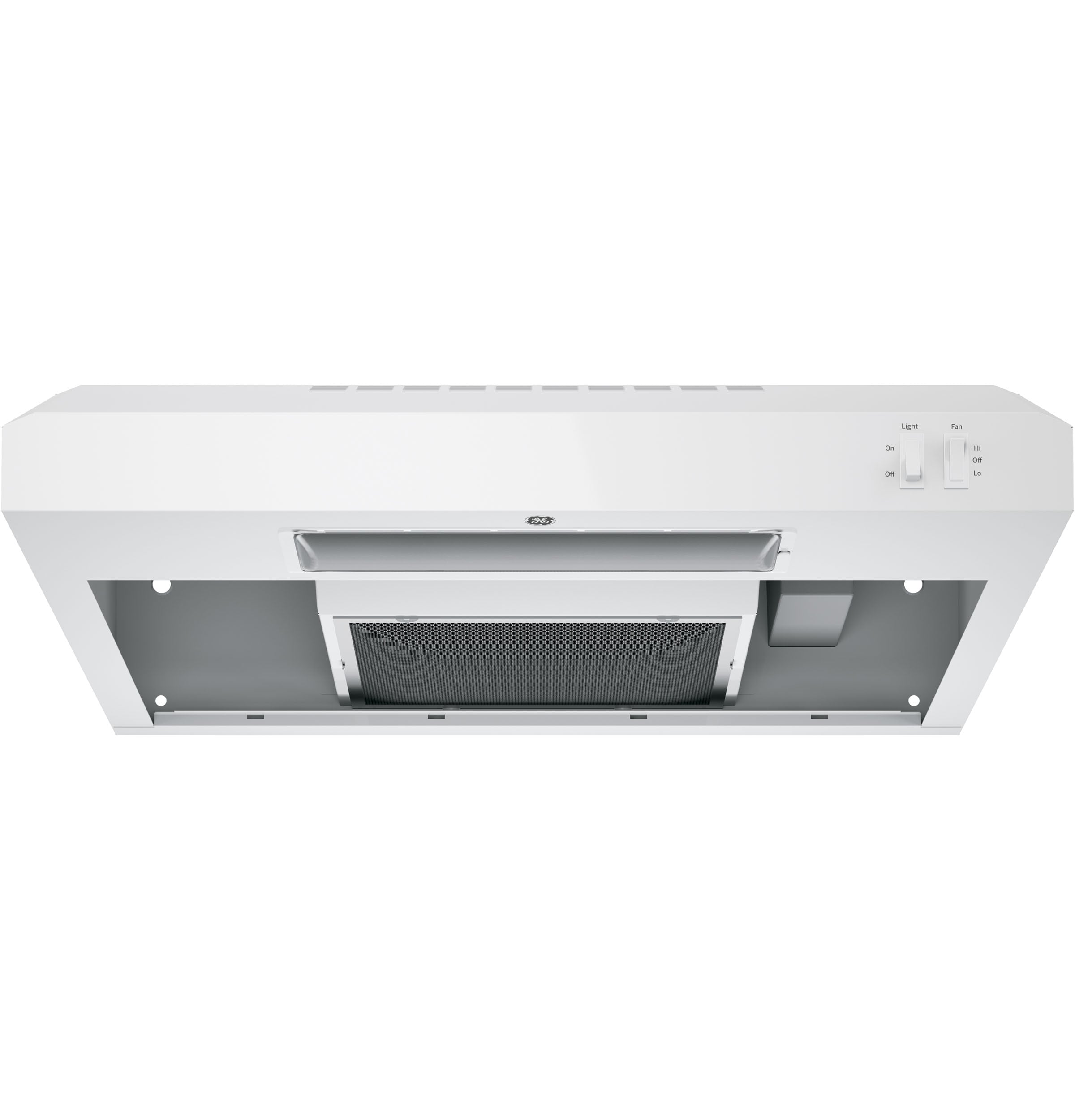 24 inch Ducted 200-CFM White Under Cabinet Range Hood - Image 4