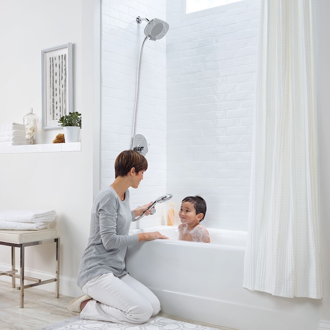 American Standard Spectra Brushed Nickel 1-handle Handheld Round Shower Faucet - Image 5