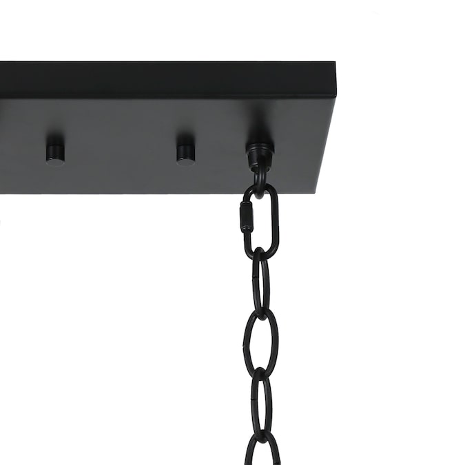 LNC Tucana 3-Light Modern/Contemporary Ribbed Glass Linear LED Large Hanging Pendant Light - Image 11