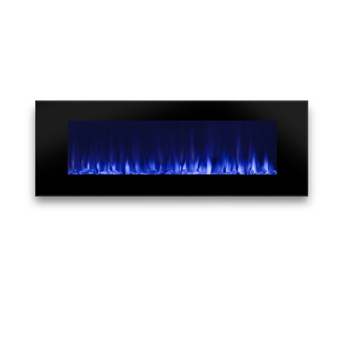 Real Flame 50-in W Black Fan-forced Wall-mount Electric Fireplace with Remote Control Included - Image 2