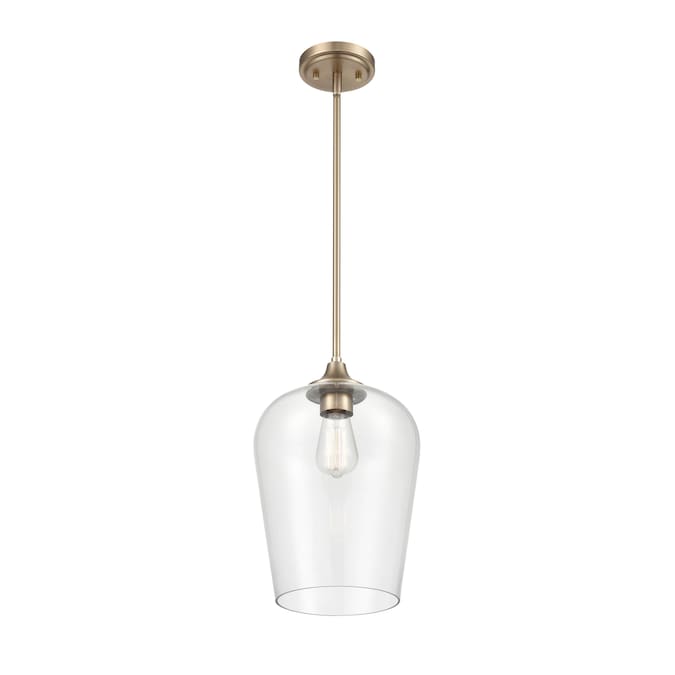 Millennium Lighting Ashford Modern Gold Traditional Clear Glass Cylinder Large Pendant Light