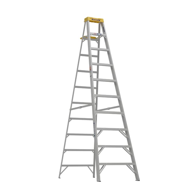 Werner 370 10-ft Aluminum Type 1A-300-lb Load Capacity Step Ladder