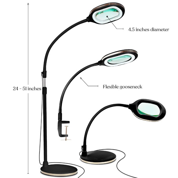 Brightech 51-in Classic Black Arc Floor Lamp - Image 9