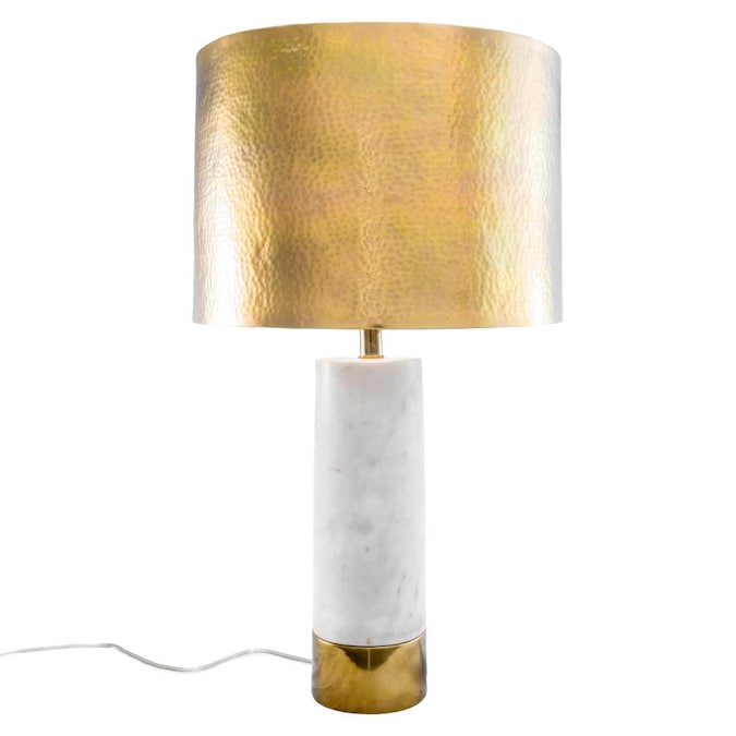 nuLOOM 23-in Brass Table Lamp with Metal Shade - Image 5