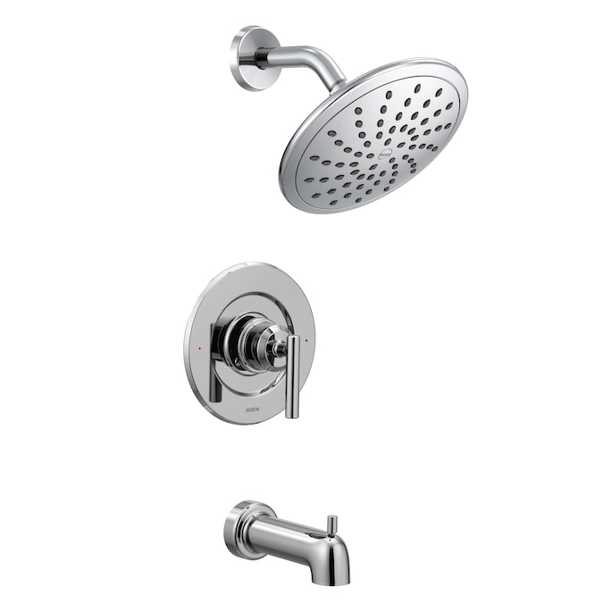 Moen Gibson Chrome 1-handle Single Function Round Bathtub and Shower Faucet