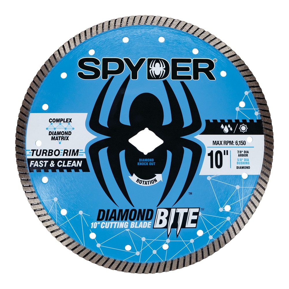 Diamond Bite 10-in Wet/Dry Turbo Rim Diamond Saw Blade