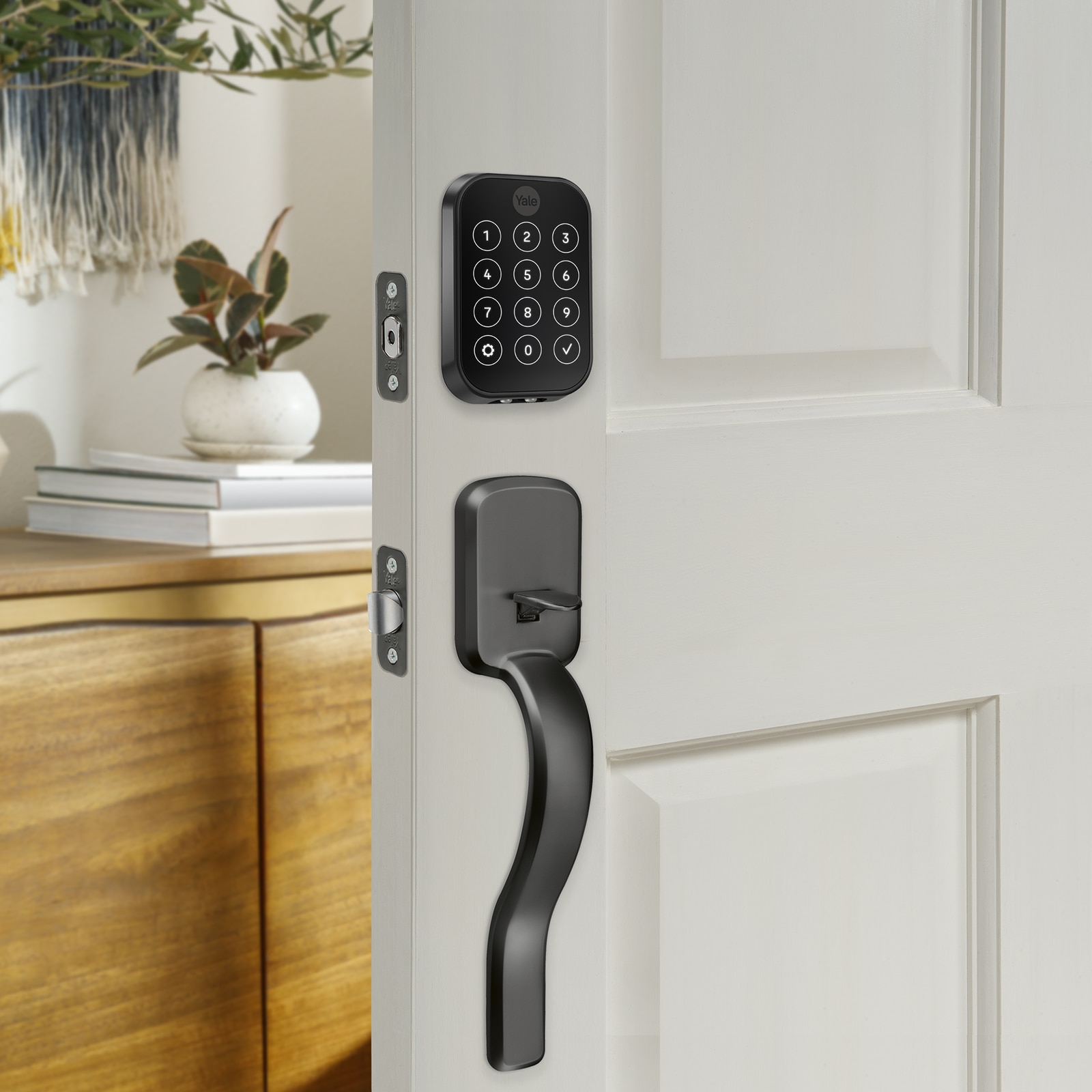 Bio Assure Lock 2 Black Suede Smart Lock Electronic Deadbolt with Wifi Bluetooth Fingerprint Touchscreen Keypad - Image 11