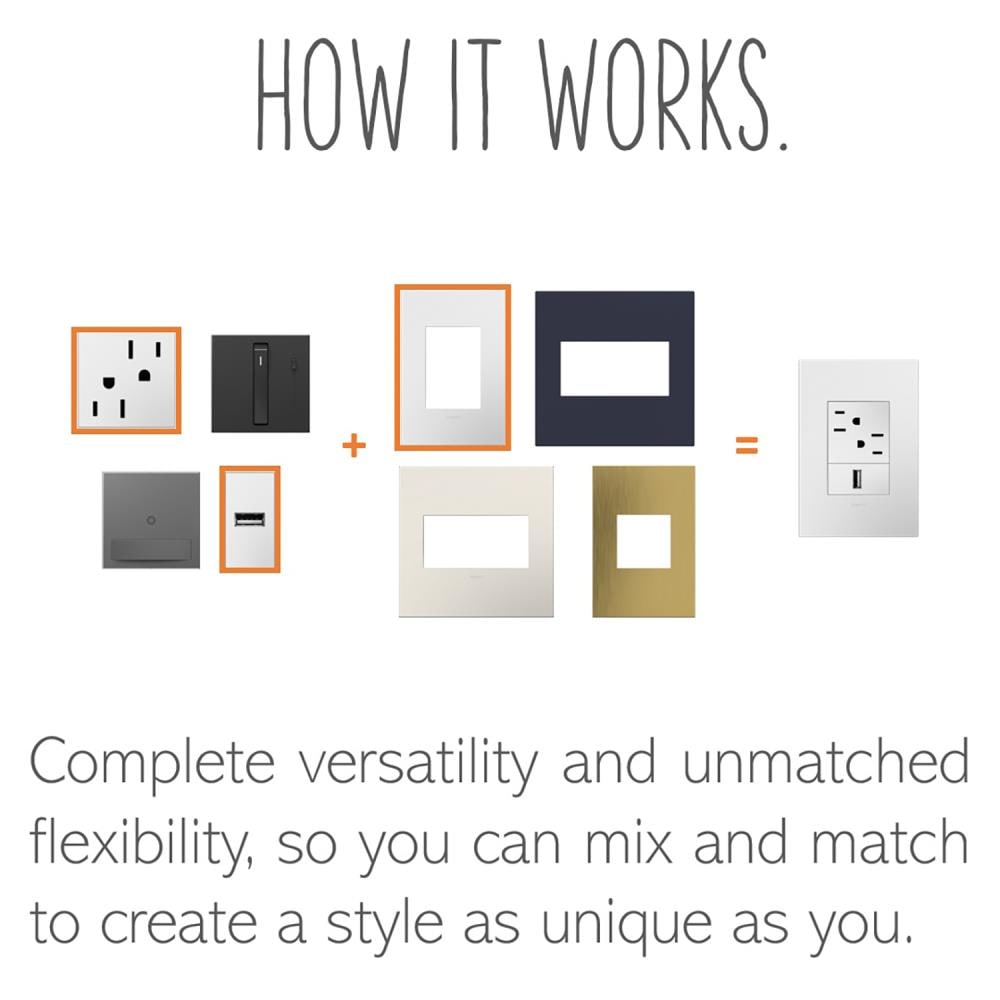 adorne sofTap Single-pole/3-way LED Illuminated Square Light dimmer Graphite - Image 9