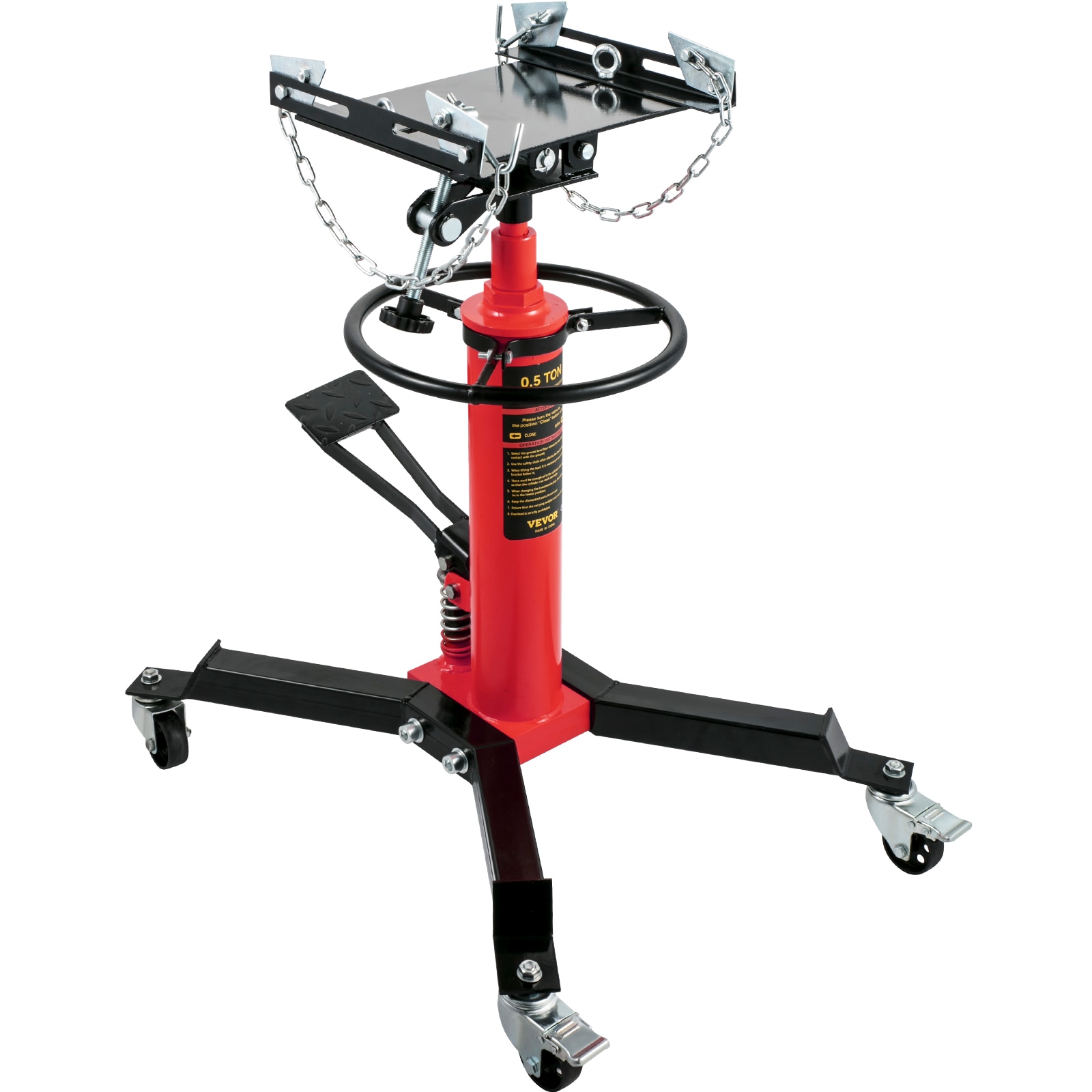 Red 0.5-Ton Alloy steel Hydraulic Transmission jack