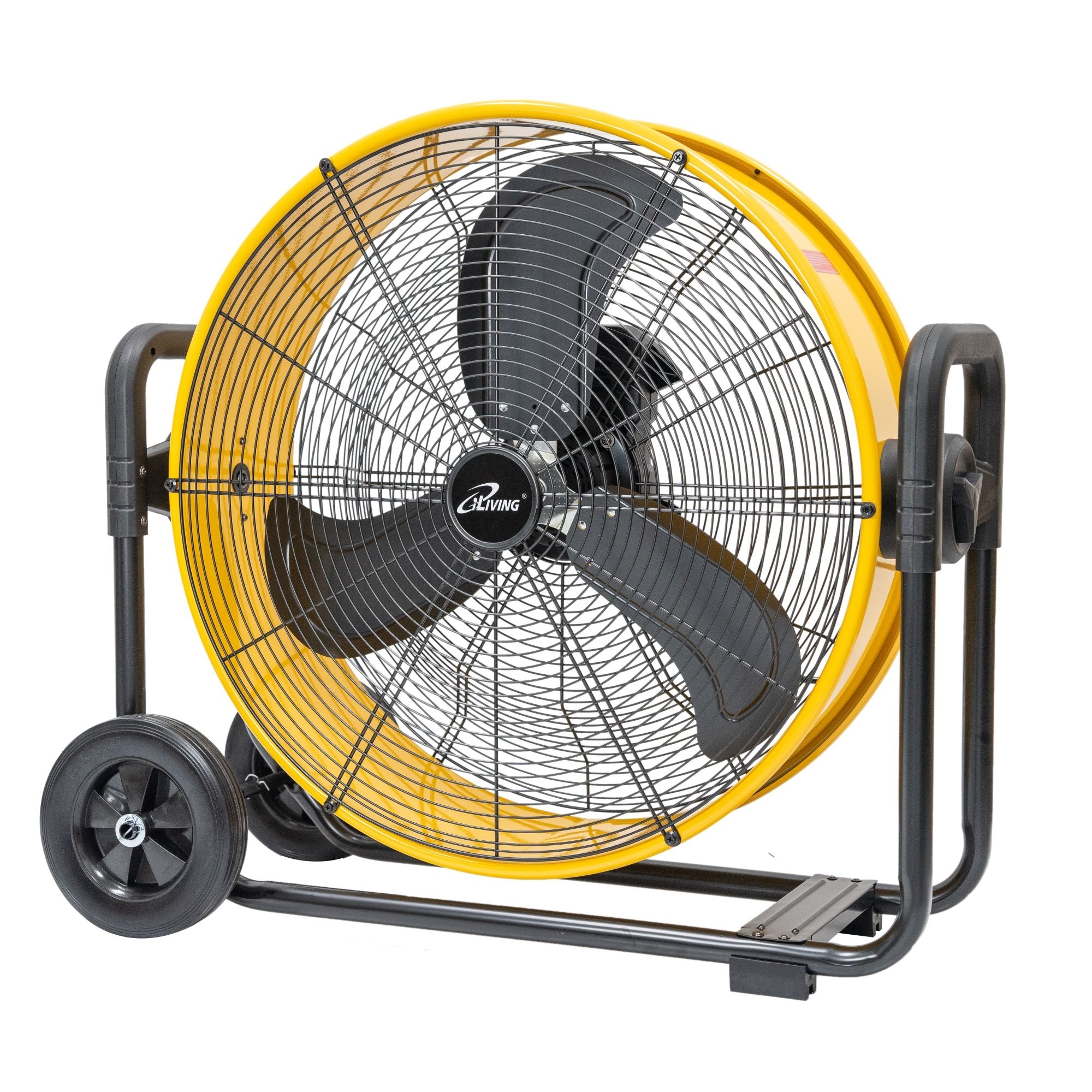 24-Inches 120 -Volt High Velocity Indoor/Outdoor Yellow Floor Fan
