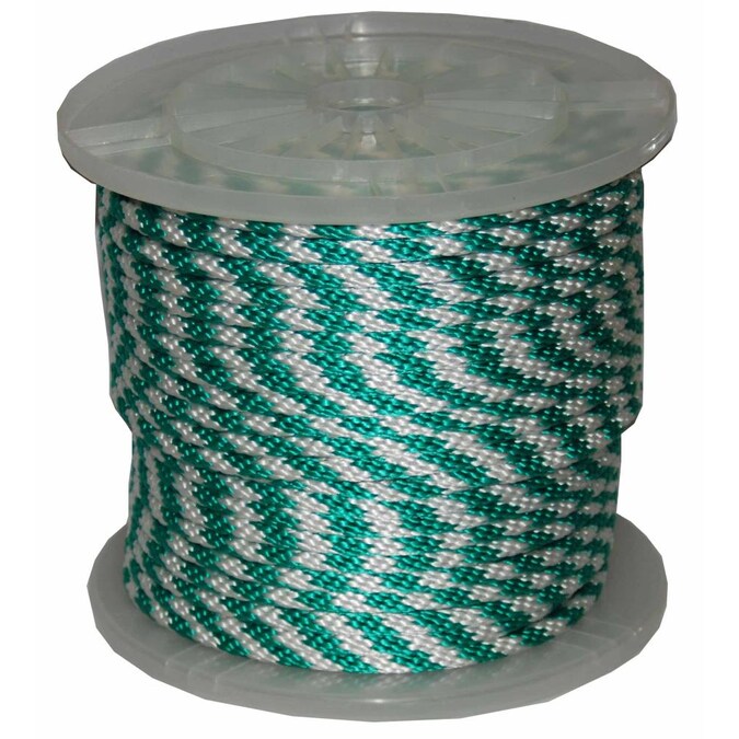 T.W. Evans Cordage 0.625-in x 200-ft Braided Polypropylene Rope (By-the-Roll)