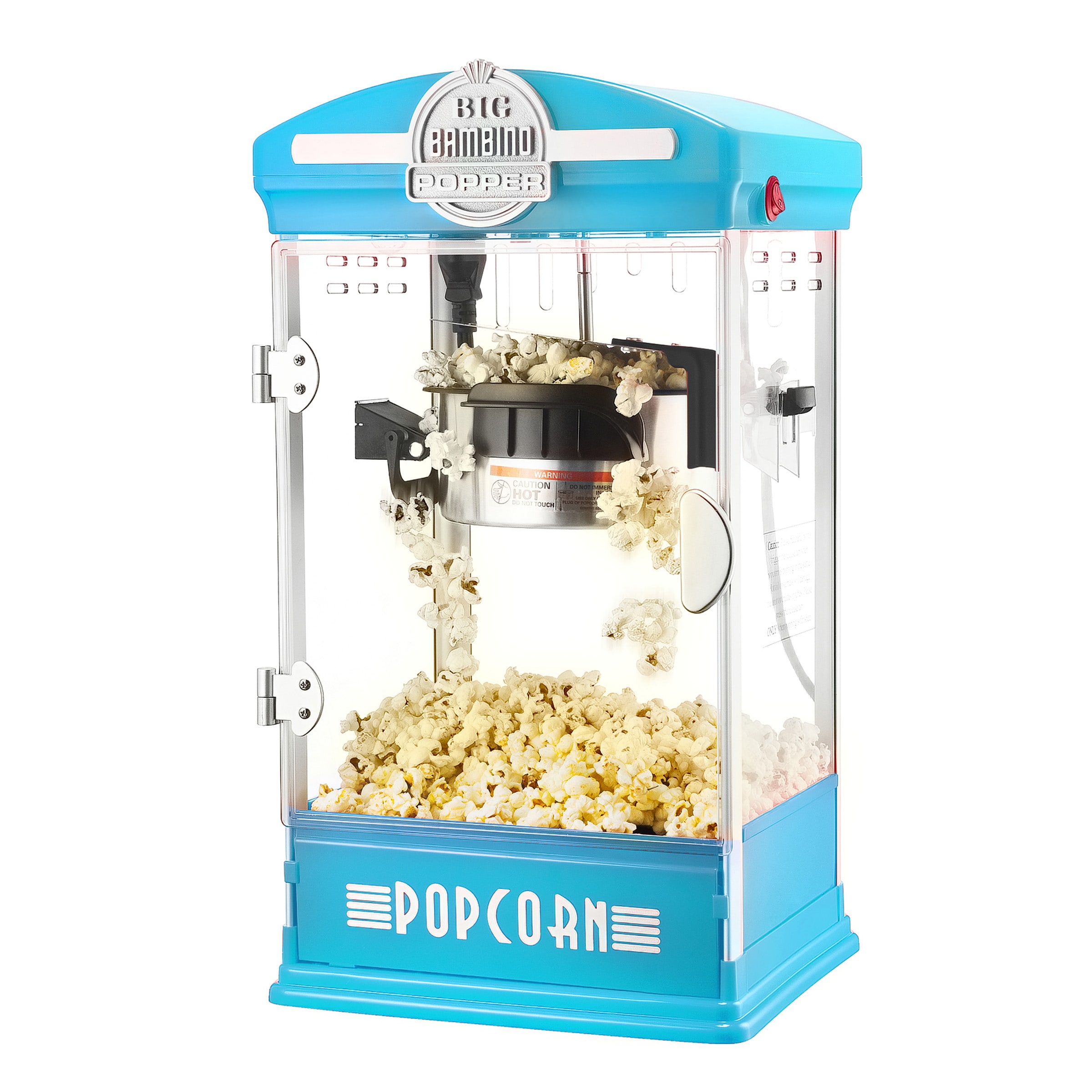 0.5-Cups Blue Oil Countertop Popcorn machine