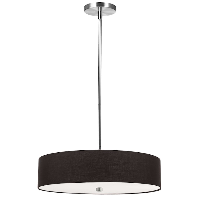 Dainolite Everly 4-Light Black Transitional Drum Medium Hanging Pendant Light