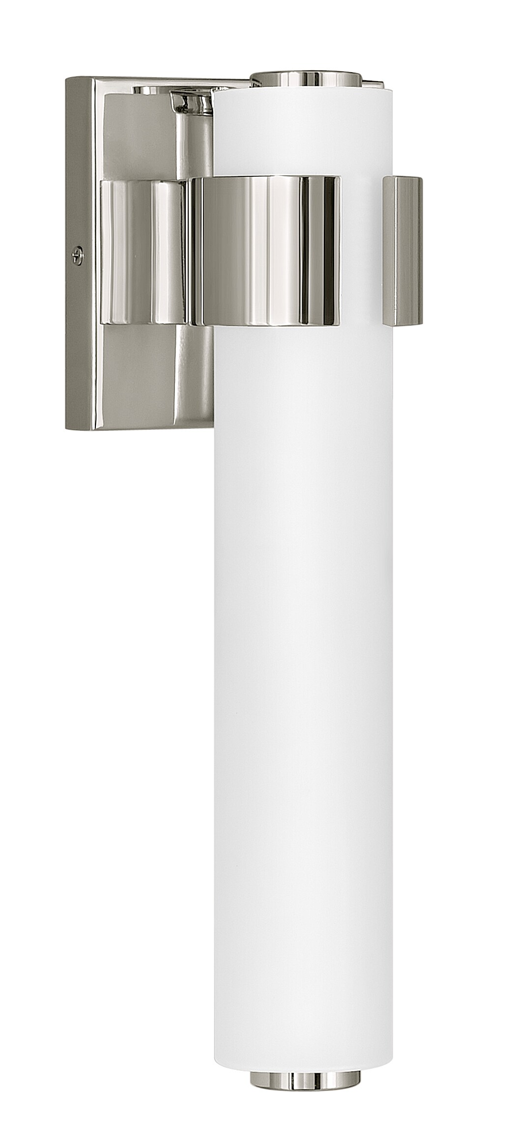 Aiden 4.75-in W 1 -Light Polished Nickel Integrated LED Wall Sconce - Image 10