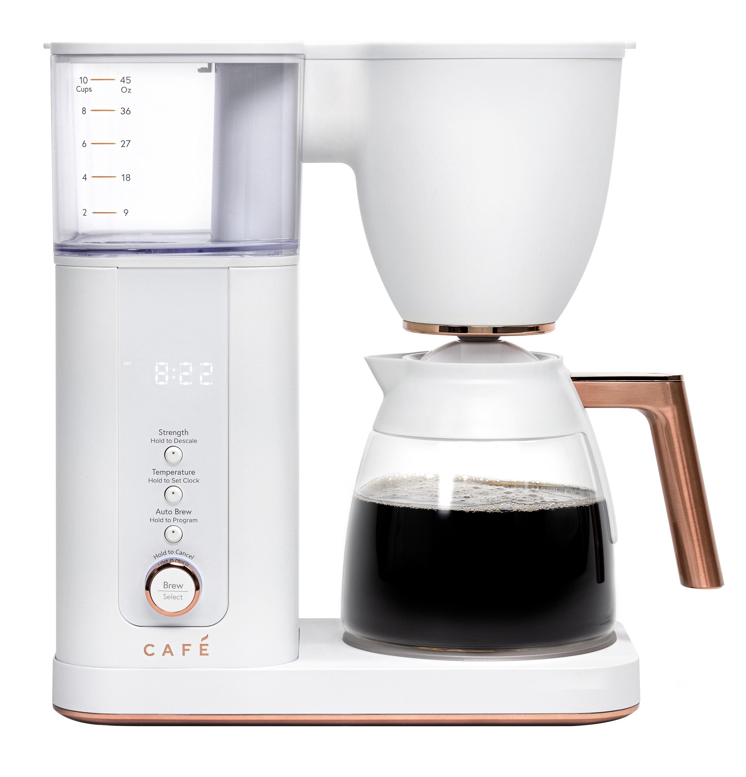 10 -Cup Programmable Residential Drip coffee maker with Automatic Shut-Off ( Matte White )