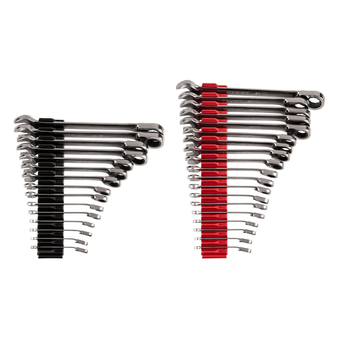 TEKTON 34-Piece Set Standard (SAE) and Metric Ratchet Wrench