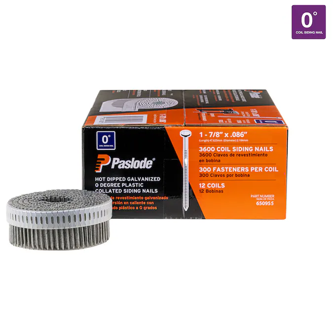 Paslode 1-7/8-in Hot-dipped Galvanized Ring Shank Collated Siding Nails (3600-Per Box)