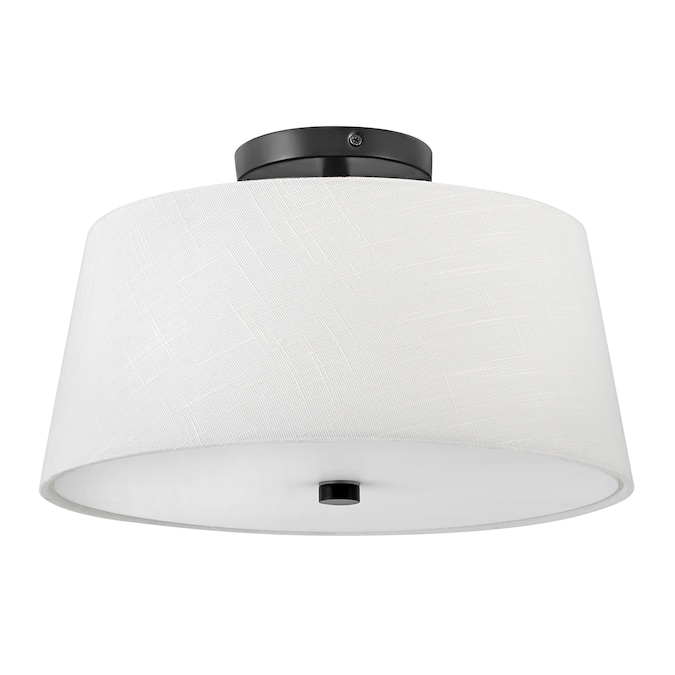 Lark Beale 1-Light 14-in Satin Black LED Flush Mount Light