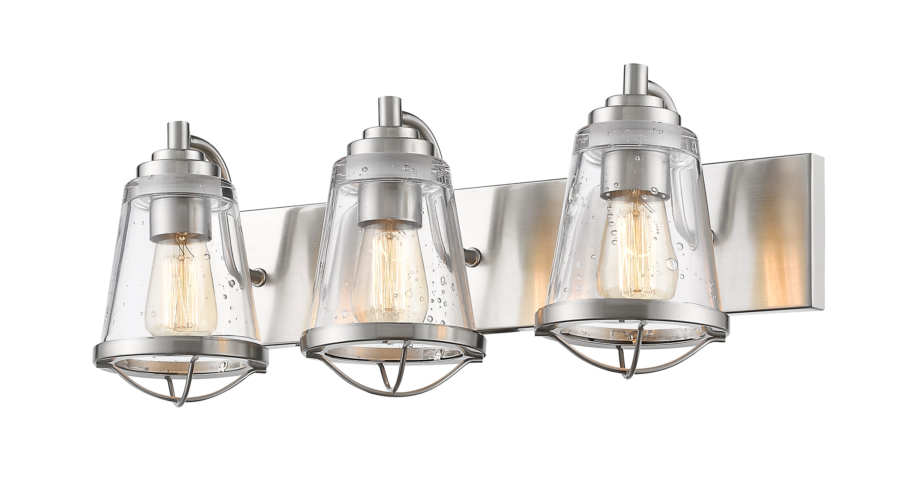 Mariner 24-in 3 -Light Brushed Nickel Coastal Vanity light