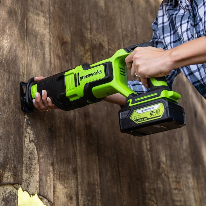 Greenworks 24-volt Variable Brushless Cordless Reciprocating Saw (Charger and Battery Not Included) - Image 8