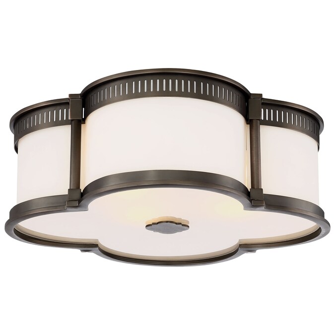 Minka Lavery Lavery 1-Light 16.25-in Matte Bronze LED Flush Mount Light